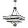 Shalia Eight Light Chandelier in Black (401|9972P23-8-101)