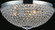 Globe Three Light Flush Mount in Chrome (401|QS8357C12C)