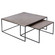 Sanborn Accent Table in Both Brass Antique Frame Matt Black (443|TA177)