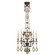 Encased Gems Five Light Chandelier in Bronze (48|708340-1ST)