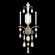 Encased Gems Three Light Wall Sconce in Silver (48|726950-3ST)
