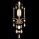 Encased Gems Three Light Wall Sconce in Gold (48|727050-1ST)