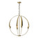 Cirque Four Light Chandelier in Modern Brass (39|104203-SKT-86)