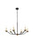 Trey Six Light Pendant in black (173|LD641D36BRK)