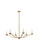 Trey Six Light Pendant in brass (173|LD641D42BR)