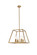 Declan Four Light Pendant in Brass (173|LD720D20BR)