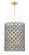 Brookcrest Eight Light Foyer Pendant in Sand Coal W/ Gold Leaf (29|N7847-711)