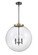 Franklin Restoration Three Light Pendant in Black Antique Brass (405|221-3S-BAB-G202-18)