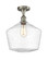 Ballston One Light Semi-Flush Mount in Brushed Satin Nickel (405|516-1C-SN-G654-12)