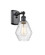 Ballston One Light Wall Sconce in Matte Black (405|516-1W-BK-G654-6)