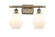 Ballston LED Bath Vanity in Antique Brass (405|516-2W-AB-G651-6-LED)