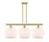 Ballston Three Light Island Pendant in Satin Gold (405|516-3I-SG-G651-12)