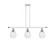 Ballston LED Island Pendant in White Polished Chrome (405|516-3I-WPC-G654-6-LED)