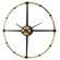 Captain Wall Clock in Antique Brushed Brass And Satin Black (52|06462)