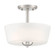 Malone Two Light Semi-Flush Mount in Brushed Nickel (43|D267M-SF-BN)