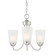 Malone Three Light Chandelier in Brushed Nickel (43|D267M-3CH-BN)