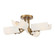 Manhasset Four Light Semi Flush Mount in Old Satin Brass (43|D259M-SF-OSB)