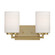 Leavenworth Two Light Vanity in Brushed Gold (43|D257M-2B-BG)