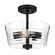 Ingo Two Light Semi-Flush Mount in Matte Black (43|D230M-SF-MB)