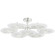 Topaz LED Semi Flush Mount in Polished Nickel (68|328-38-PN)