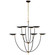 Keira LED Chandelier in Bronze and Hand-Rubbed Antique Brass (268|TOB 5785BZ/HAB)