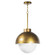 Montreux One Light Pendant in Natural Brass (400|16-1383NB)