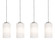 Leo Four Light Linear Pendant in Satin Nickel (162|LEOP04MBSNLNR4)