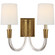 Vivian Two Light Wall Sconce in Hand-Rubbed Antique Brass (268|TOB 2033HAB-L)