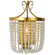 Darcia Two Light Wall Sconce in Polished Brass And Crystals (374|W7201-1)