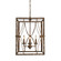Cira Four Light Chandelier in Washed Rustic (374|H7214-4)