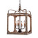 Nadia Four Light Chandelier in Washed Gray With Chopped Gold Trim (374|H7204S-4)