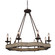 Vanda Eight Light Chandelier in Tuscan Iron, Reclaimed Wood (374|H6120-8)