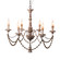 Enria Six Light Chandelier in Champagne Patina (374|H6104-6) Enria Six Light Chandelier in Champagne Patina (374|H6104-6)