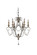 Venezia Six Light Chandelier in Antique Silver (374|H5111-6)