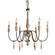 Marietta Six Light Chandelier in French White w/Gold Accent (374|H5108-6)