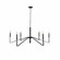 Lucida Six Light Chandelier in Hammered Black Iron (374|H20104L-6BK)