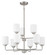 Stowe Nine Light Chandelier in Brushed Polished Nickel (46|56029-BNK)