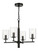 Hailie Four Light Chandelier in Flat Black (46|55624-FB)