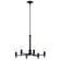 Torvee Six Light Chandelier in Black (12|52424BK)