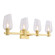 Calabria Four Light Wall Sconce in Louise Brass (508|KWS0103-4NB)