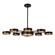 Gonzaga LED Chandelier in Matte Black & Warm Brass (508|KCH0135-12)