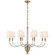 Vivian Eight Light Chandelier in Hand-Rubbed Antique Brass (268|TOB 5032HAB-L)