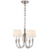 Vivian Four Light Chandelier in Crystal with Polished Nickel (268|TOB 5031PN-L)