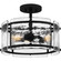 Fortress Three Light Semi Flush Mount in Earth Black (10|FTS1716EK)