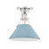 Painted No.2 One Light Semi Flush Mount in Polished Nickel/Blue Bird (70|MDS353-PN/BB)
