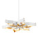 Nala Six Light Chandelier in Soft White/Gold Leaf (428|H658806-SWH/GL)
