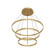 Cerchio LED Chandelier in Brushed Gold (347|CH87932-BG)