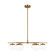 Lune Six Light Chandelier in Burnished Brass (454|EC1246BBS)