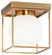 Squircle One Light Flush Mount in Aged Gold Brass (423|X03801AG)