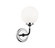 Particles One Light Wall Sconce in Black & Chrome (423|W58201CHOP)
